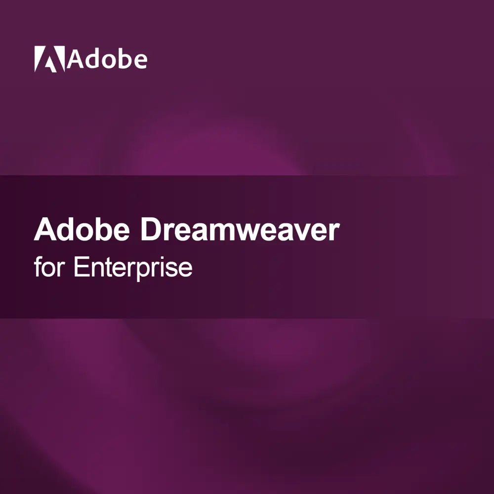 Adobe Dreamweaver for Enterprise
