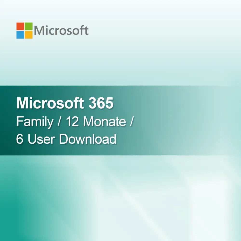 Microsoft 365 Family / 12 mesi / 6 utenti Download