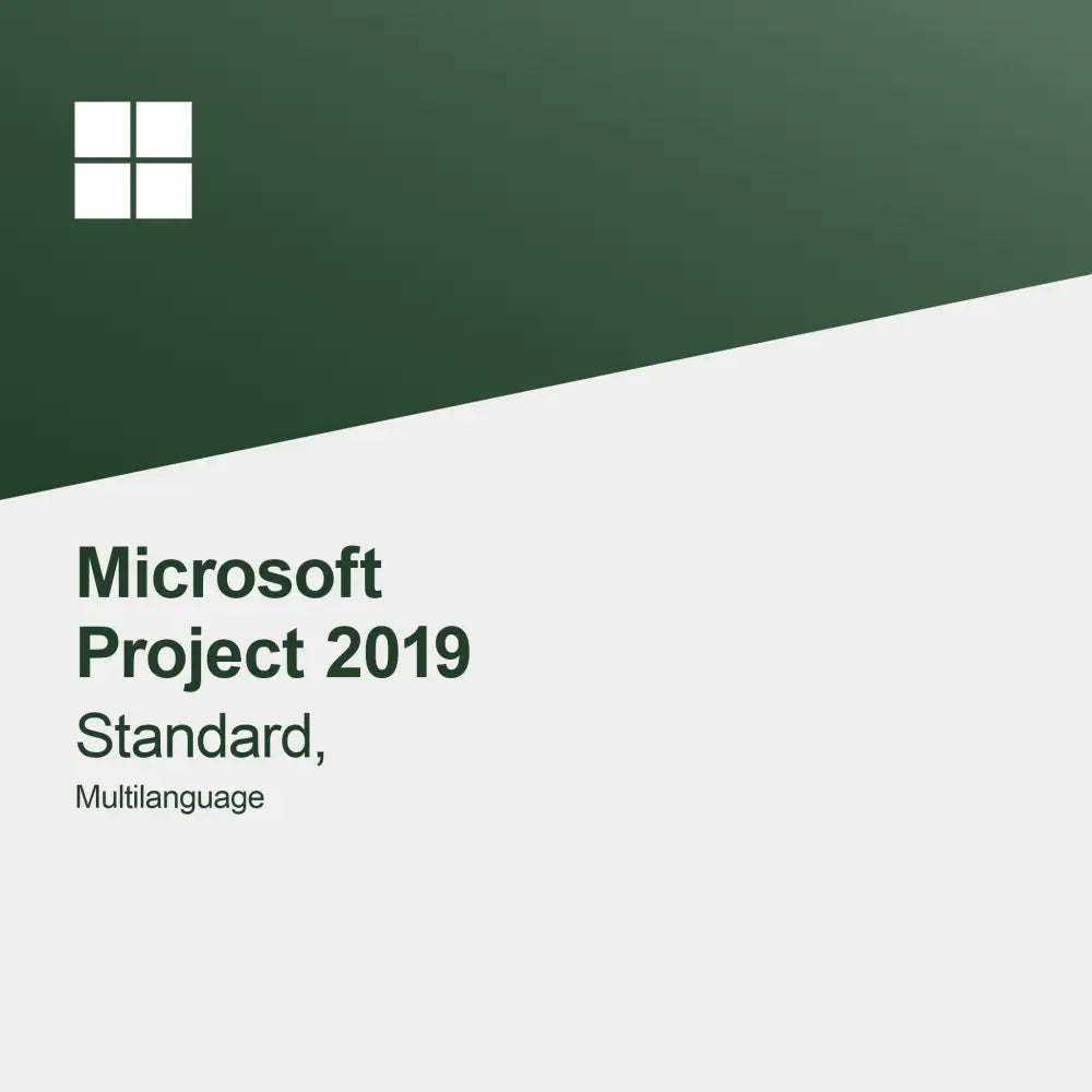 Microsoft Project 2019 Standard, Multilingue