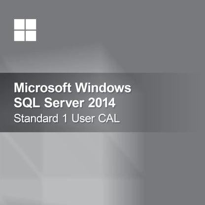 Microsoft SQL Server 2014 Standard 1 Utente CAL